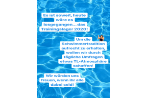 Schwimmen Trainingslager auf Instagramm